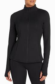 Amazon.com: Bally Total Fitness Women's Standard Emerson Yoga Jacket, Black : Clothing, Shoes & Jewelry