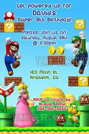 FREE Printable Super Mario Bros. Birthday Party Invitation | Super ... via Relatably.com