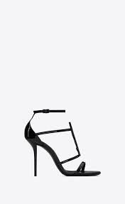 cassandra sandals in patent leather - Product from Saint Laurent