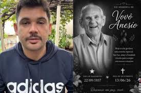 Emocionado, neto de Vovô Anésio se despede: 'Cumpriu missão linda na terra'