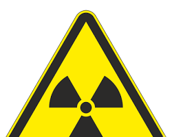 Изображение: Предупреждающая табличка Опасность радиации