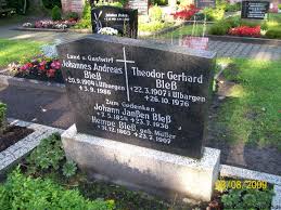 Grab von Theodor Gerhard Bleß (22.03.1907-26.10.1976), Friedhof ...