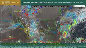 Prevé SMN lluvias fuertes y oleaje de hasta 4 metros