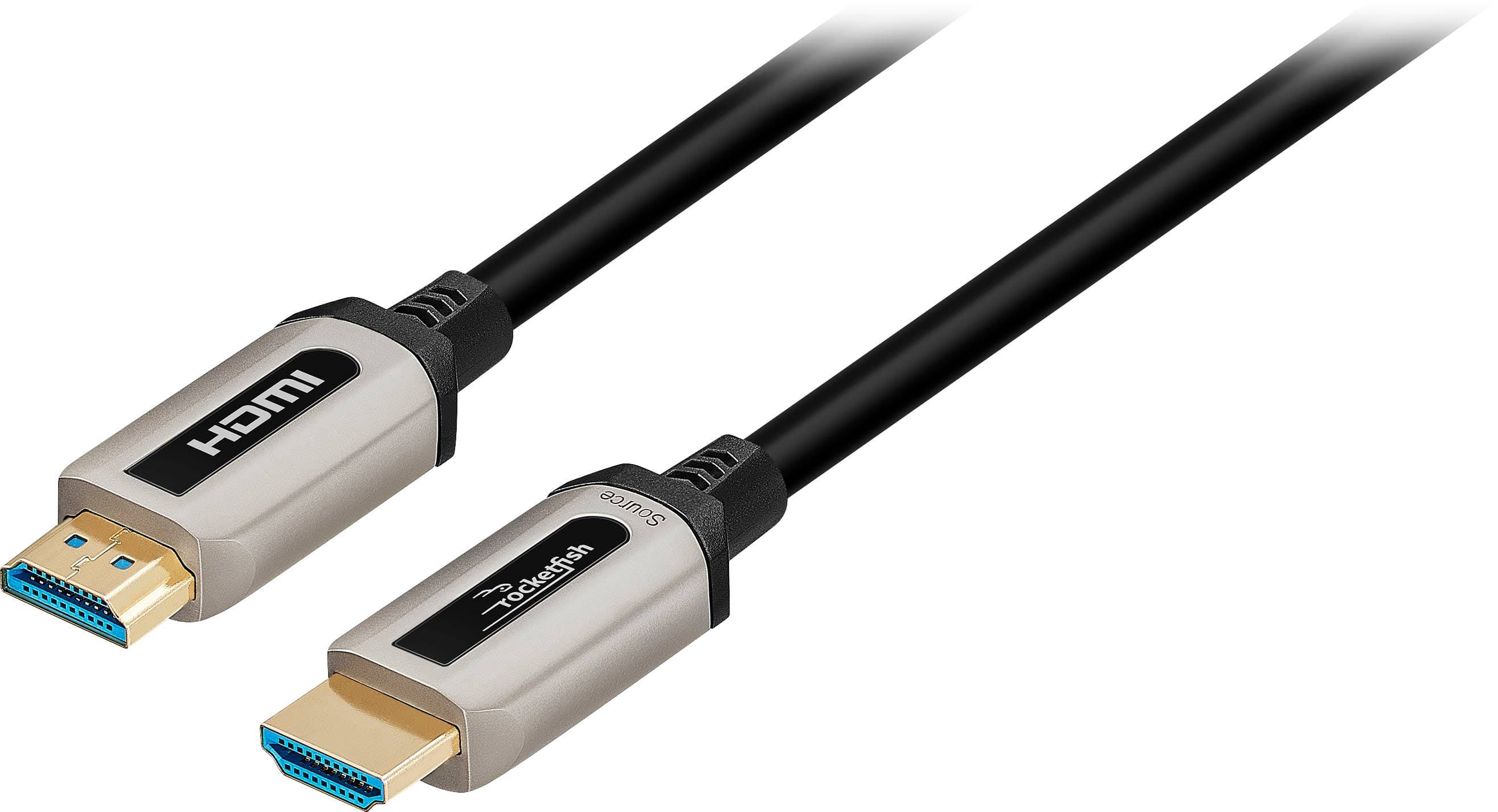 Rocketfish 50' 4K UltraHD In-Wall Rated Fiber Optic HDMI Cable with HDR Su