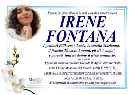 Alatri – La Città piange la scomparsa di Irene Fontana