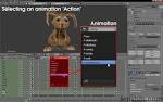 Blender animation actions