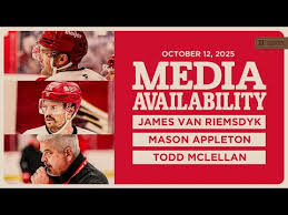 James van Riemsdyk, Mason Appleton, and Todd McLellan Media Address the Press