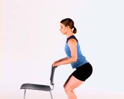 Mini squats exercise