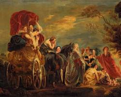 Image of Odyssey Book 6 classical art Odysseus and Nausicaa Scheria