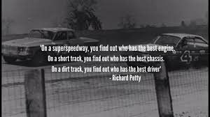 Great Dirt track racing quote by Richard Petty | Vintage Racing ... via Relatably.com