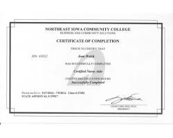 Image of CNA license