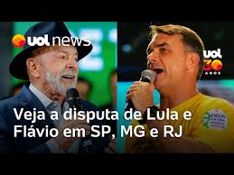 Quaest: Lula x Flávio em SP, MG e RJ, os três maiores colégios eleitorais