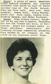 Miss Gladys Haydon, daughter of Mr and Mrs H. Haydon, Makaraka, ... - GPN111_19630905_065c