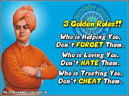 3 Golden Rules Swami Vivekananda Quotes in English With Images for FB via Relatably.com