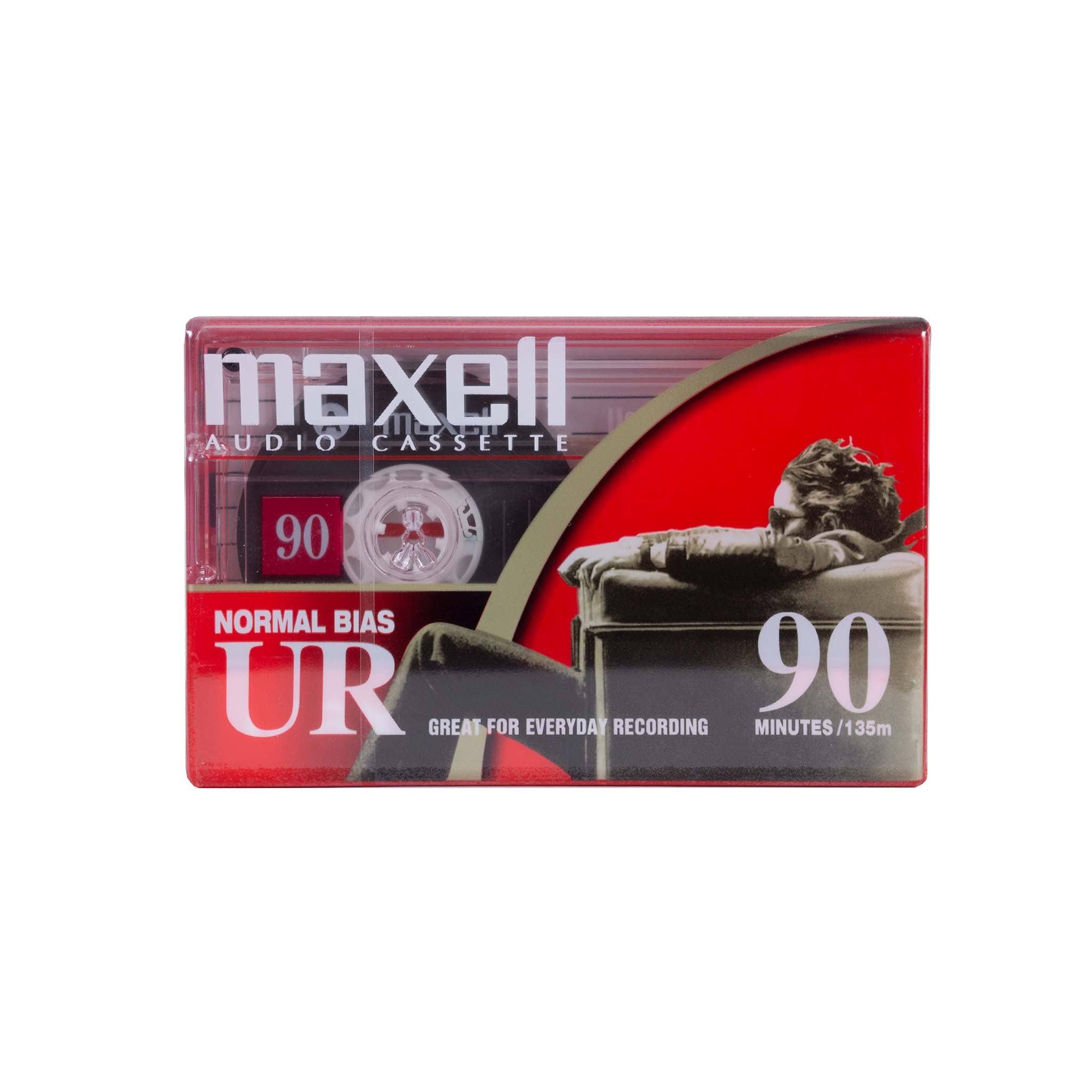 Maxell 108562 UR-90 5PK Normal Bias Audio Cassettes