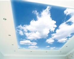 Изображение: Небо и облака принты на натяжном потолке