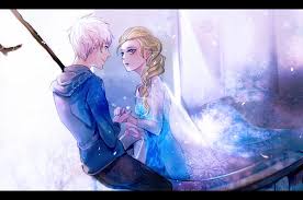 Résultat de recherche d'images pour "elsa et jack frost dessin"