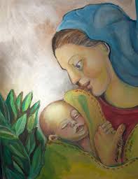 Mother And Baby Jesus Painting by Ruth Olivar Millan - Mother And Baby Jesus Fine Art Prints ... - mother-and-baby-jesus-ruth-olivar-millan
