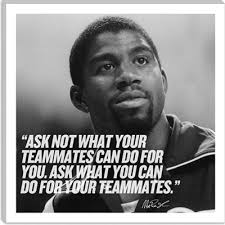 Magic Johnson Quotes On Teamwork. QuotesGram via Relatably.com