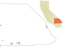 Image of map of California with Highland, California highlighted