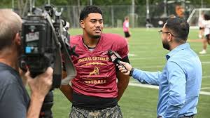 The weight of the Ram: Central Catholic football embraces high expectations