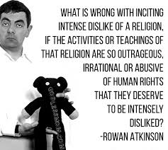 Rowan Atkinson - Daily Atheist Quote via Relatably.com