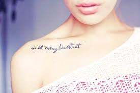 Black Short Love Quote Tattoos for Girls - Hot Shoulder Short Love ... via Relatably.com