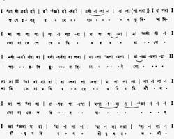Image of আমারো পরানো যাহা চায় স্বরলিপি