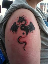 Dragon And Yin Yang Tattoo On Shoulder. View More: Yin Yang Tattoos. Similar Posts. Dragon and Yin Yang Tattoo on Shoulder &middot; Yin Yang Dragon Tattoo On ... - dragon-and-yin-yang-tattoo-on-shoulder