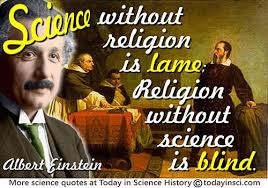Albert Einstein quote “Science without religion is lame; religion ... via Relatably.com