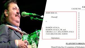 Bufete de abogados da parte sobre demanda contra grupo musical de Ramón Ayala
