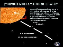 Resultado de imagen para velocidad de la luz