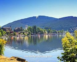 Mountain ranges in Germany , Black Forest mountain Germany with lake 