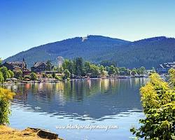 Black Forest mountain Germany with lake