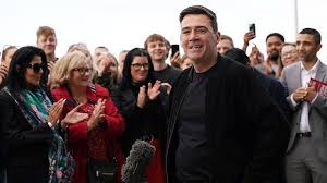 Laura Kuenssberg forced to address loud protest as she interviews Andy Burnham - The National Scot