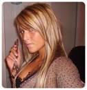 Meche chocolat sur cheveux blond