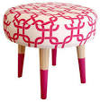 Pink Geometric Stool - Contemporary - Kids Step Stools And Stools