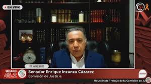 Enrique Inzunza, acusado por EU por vínculos con el narco, reaparece en sesión en línea del Senado