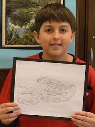 Art Student Michael Battaglia Pictured with his contour shoe drawing is art student Michael Battaglia, “Connor&#39;s Monthly ... - Michael%2520Battaglia6-11-09