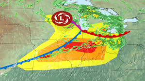 Severe thunderstorm outbreak ongoing in Midwest with intense tornadoes possible