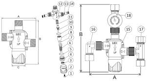 7721W Series - Chrome Plated Forged DZR Brass Thermostatic ...