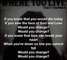 Tracy Chapman &quot;Change&quot;. Love this song. | People I Admire ... via Relatably.com