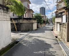 香里園 住宅地内の道路の画像