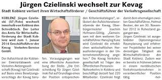 Wirtschaftsförderer Jürgen Czielinski wech-selt als ...