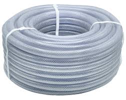 30M Reinforced braided PVC Hose – Clear - Midland Fluid Power