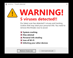 Computer virus warningの画像
