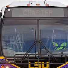 Bus used by LSU basketball slides off rural road in Arkansas in icy conditions