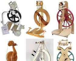 Image of different types of spinning wheels