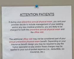 Image of person paying copay at doctor's office