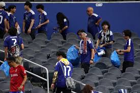 Japan World Cup Fan Criticism grows after Dallas Stadium cleanup photos